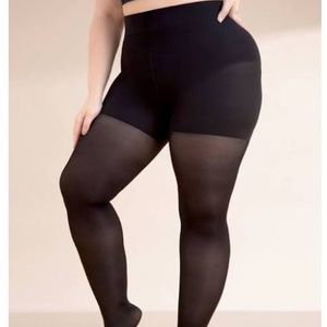 Empetua NWT Black Sheer Tear-proof Shaping Tights